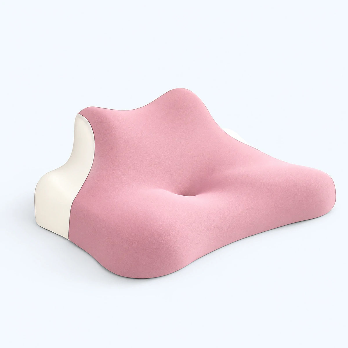 MellowLune ergonomic neck support pillow in pink