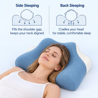 How the side and back sleeping zones keep the head level