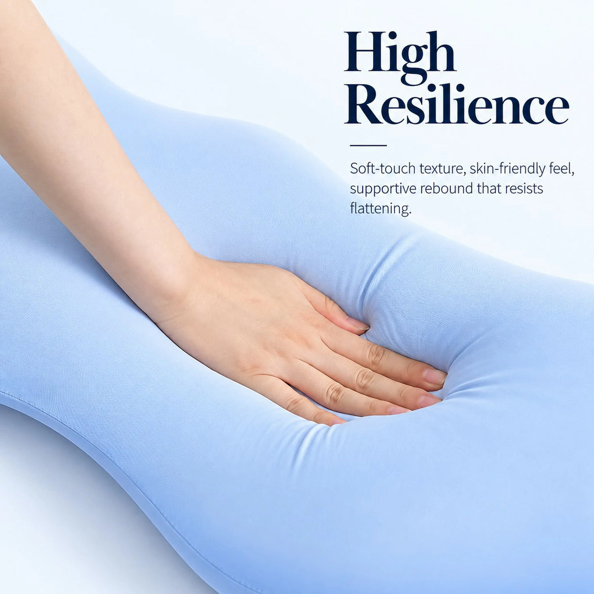 Long Body Pillow for Adults — Knee, Belly & Back Support for Side Sleeping