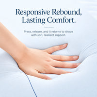 Contour Memory Foam Pillow with Pillowcase — Triple-Layer Slow Rebound