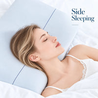 Contour Memory Foam Pillow with Pillowcase — Triple-Layer Slow Rebound
