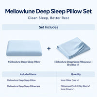Contour Memory Foam Pillow with Pillowcase — Triple-Layer Slow Rebound